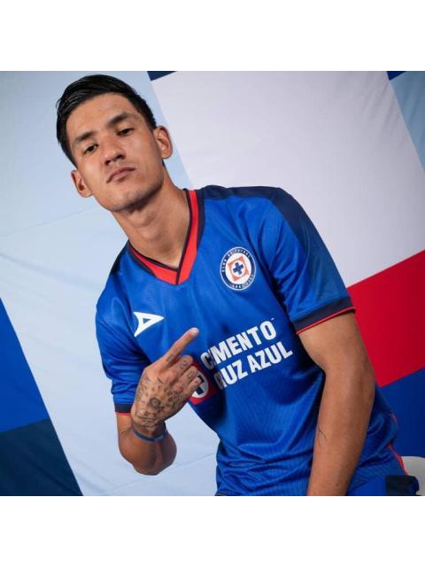 JERSEY CRUZ AZUL HOME 23 24 AZUL REY PIRMA