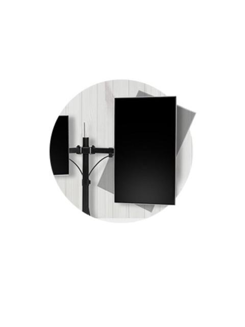 KENSINGTON SOPORTE DE ESCRITORIO PARA 2 MONITORES 32 HASTA 8KG NEGRO