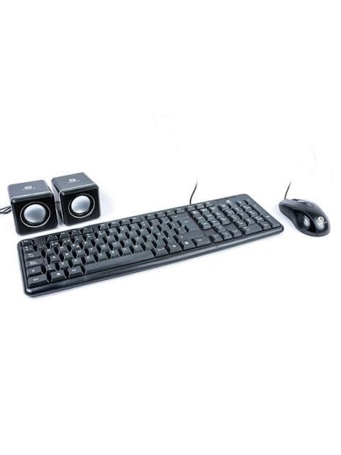 KIT 3 EN 1 TECLADO MOUSE Y BOCINAS NACEB NA-228 ALAMBRICO USB NEGRO (ESPANOL) - ¡COMPRA Y RECIBE EL 5% DEL VALOR DE ESTE PRODUCTO EN SALDO DE REGALO!