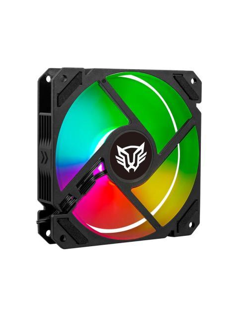 KIT 3 VENTILADORES DE 120MM ARGB BALAM RUSH EOLOX BLAZE EX70K VELOCIDAD 1200 RPM FLUJO DE AIRE 30.71 CFM