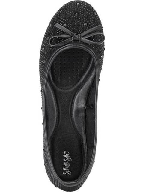 BALLERINA CON PEDRERIA NEGRO SHOSH