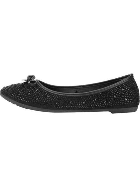 BALLERINA CON PEDRERIA NEGRO SHOSH