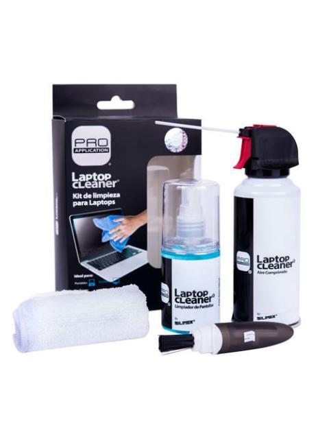 SILIMEX KIT LAPTOP CLEANER INCLUYE AIRE COMPRIMIDO 122G + LIMPIADOR LIQUIDO 100ML + CEPILLO + MICROFIBRA