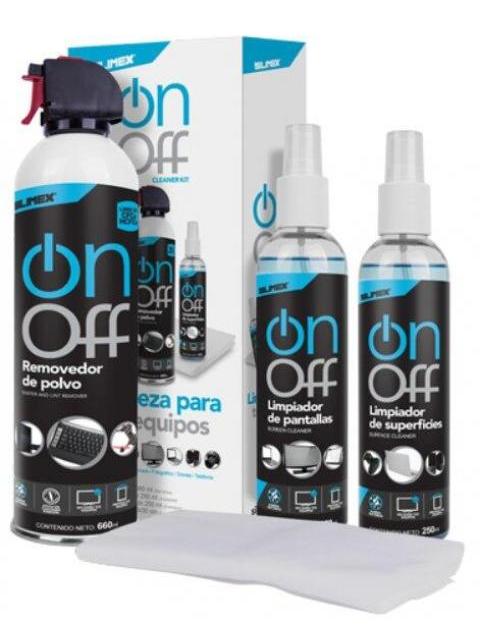 SILIMEX ON OFF CLEANER PACK KIT LIMPIADOR DE PANTALLAS 660ML 4 PIEZAS