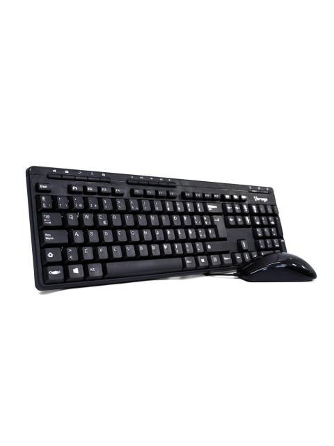 KIT DE TECLADO MULTIMEDIA Y MOUSE VORAGO KM-104 ALAMBRICO USB NEGRO (ESPANOL)