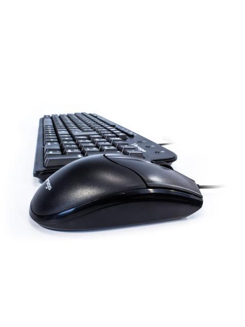 KIT DE TECLADO MULTIMEDIA Y MOUSE VORAGO KM-105 ALAMBRICO USB NEGRO (ESPANOL)