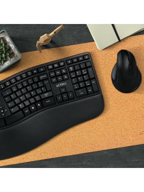 KIT DE TECLADO Y MOUSE ACTECK CREATOR VIRTUOS FITT MK770 INALAMBRICO RF INALAMBRICO NEGRO (ESPANOL)