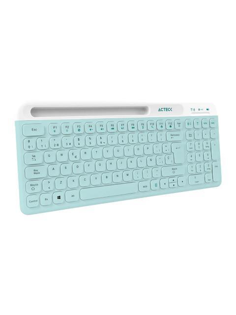 KIT DE TECLADO Y MOUSE ACTECK CREATOR VIRTUOS SILK MK720 INALAMBRICO BLUETOOTH AZUL ESPANOL