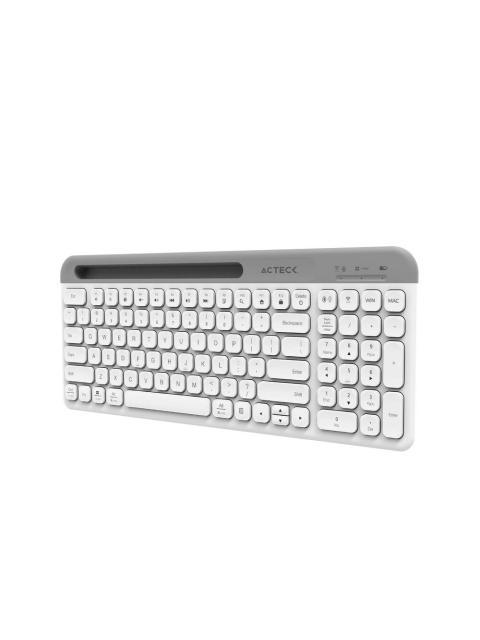 KIT DE TECLADO Y MOUSE ACTECK CREATOR VIRTUOS SILK MK720 INALAMBRICO BLUETOOTH BLANCO (ESPANOL)