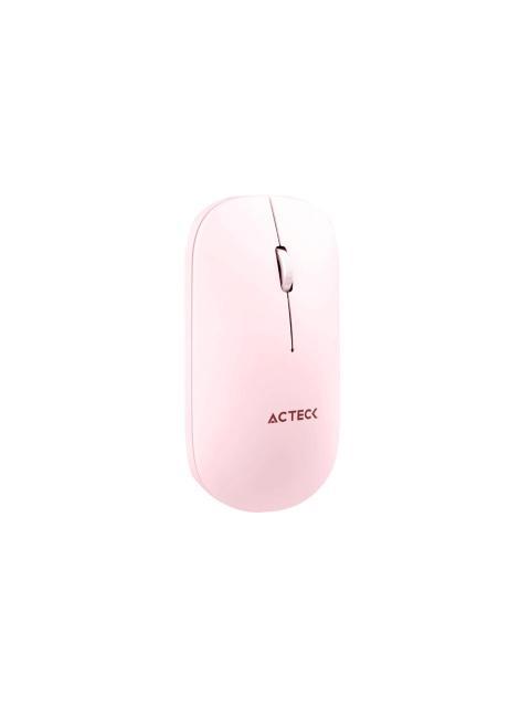KIT DE TECLADO Y MOUSE ACTECK CREATOR VIRTUOS SILK MK720 INALAMBRICO BLUETOOTH ROSA (ESPANOL)