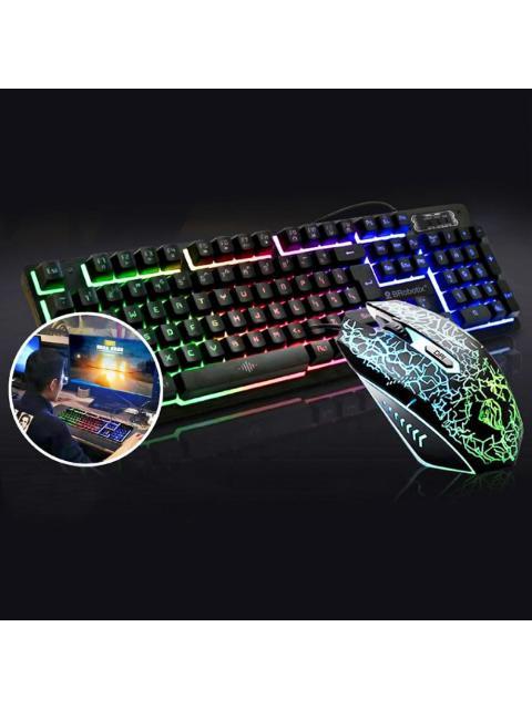 KIT DE TECLADO Y MOUSE BROBOTIX 458977 ALAMBRICO USB NEGRO