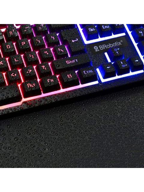 KIT DE TECLADO Y MOUSE BROBOTIX 458977 ALAMBRICO USB NEGRO