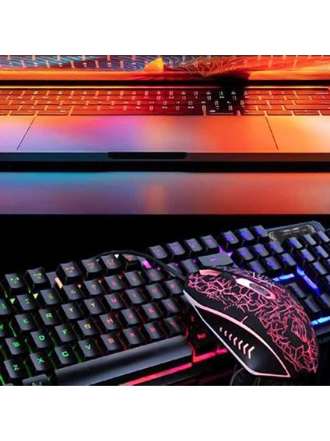 KIT DE TECLADO Y MOUSE BROBOTIX 458977 ALAMBRICO USB NEGRO