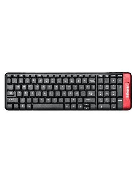 KIT DE TECLADO Y MOUSE BROBOTIX 6000632 INALAMBRICO USB NEGRO-ROJO (ESPANOL)