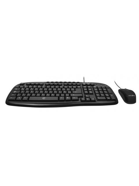 KIT DE TECLADO Y MOUSE EASY LINE BALANCE ALAMBRICO USB NEGRO (INGLES)
