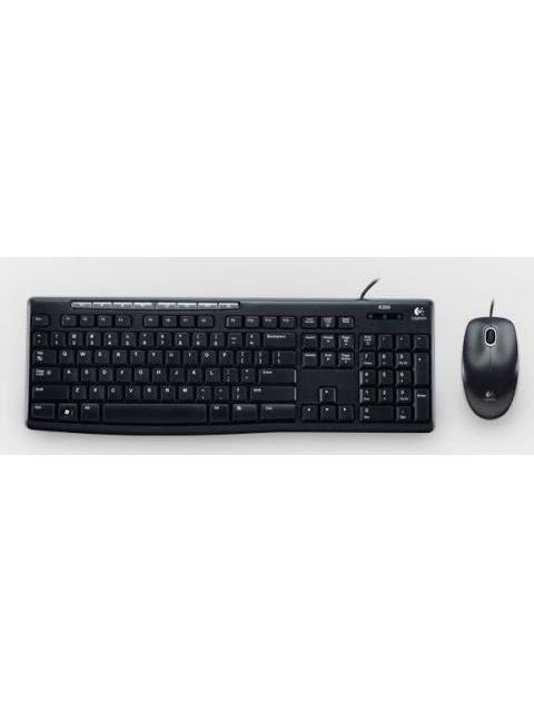 KIT DE TECLADO Y MOUSE LOGITECH MK200 USB NEGRO (ESPANOL)