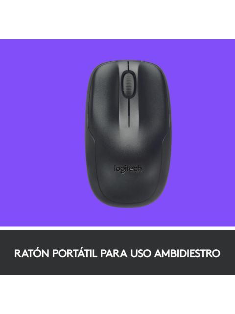 KIT DE TECLADO Y MOUSE LOGITECH MK220 INALAMBRICO USB NEGRO (ESPANOL)