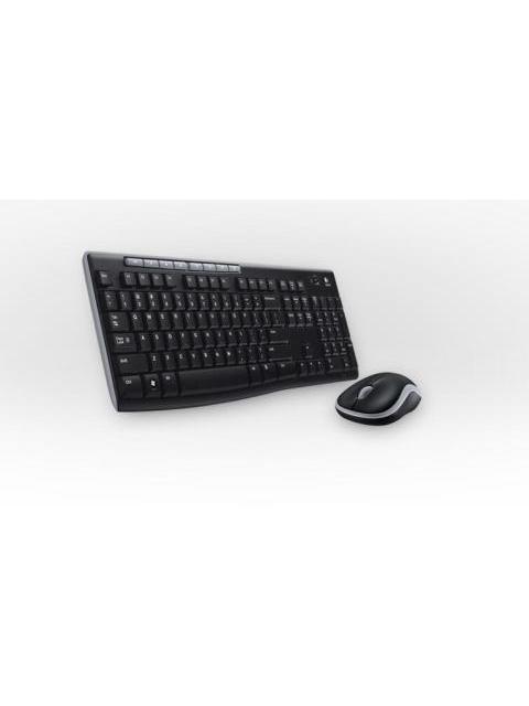 KIT DE TECLADO Y MOUSE LOGITECH MK270 INALAMBRICO USB NEGRO (ESPANOL)