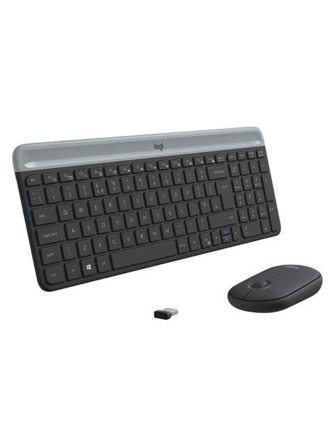 KIT DE TECLADO Y MOUSE LOGITECH MK470 RF INALAMBRICO USB NEGRO-GRAFITO (ESPANOL)