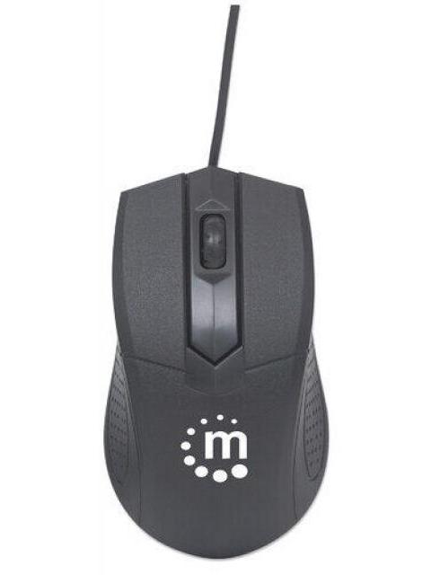 KIT DE TECLADO Y MOUSE MANHATTAN 178464 ALAMBRICO USB NEGRO (ESPANOL)
