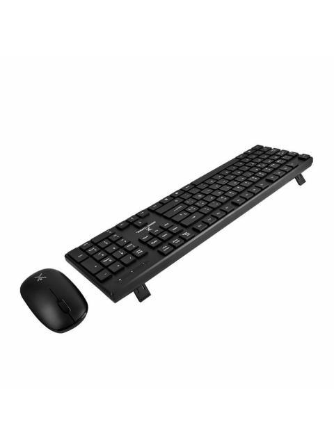 KIT DE TECLADO Y MOUSE PERFECT CHOICE DUST INALAMBRICO USB NEGRO (ESPANOL)
