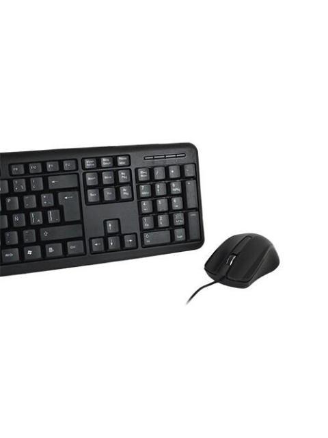 KIT DE TECLADO Y MOUSE PERFECT CHOICE PC-201076 ALAMBRICO USB NEGRO (ESPANOL)