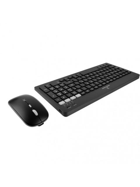 KIT DE TECLADO Y MOUSE PERFECT CHOICE PC-201373 INALAMBRICO BLUETOOTH NEGRO (ESPANOL)