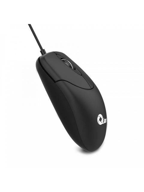 KIT DE TECLADO Y MOUSE QIAN QKX-20603 ALAMBRICO USB NEGRO (ESPANOL)