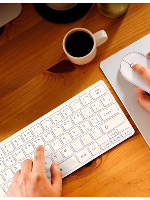 KIT DE TECLADO Y MOUSE TECHZONE TZACCBI04 RF INALAMBRICO USB BLANCO (ESPANOL)