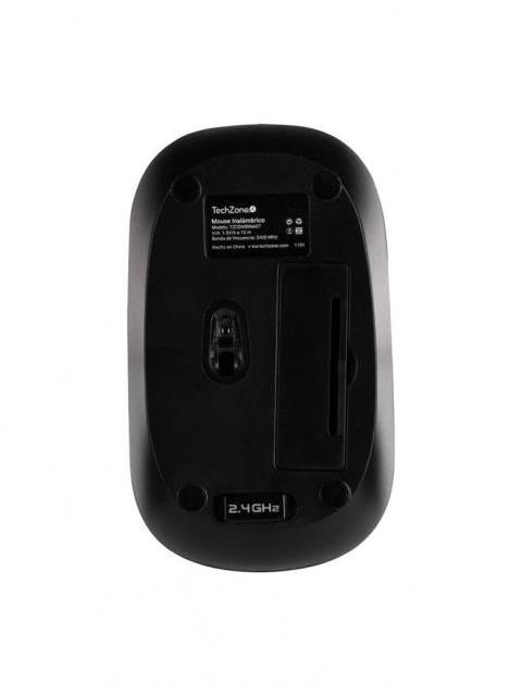 KIT DE TECLADO Y MOUSE TECHZONE TZCOMBINA07 RF INALAMBRICO USB NEGRO (ESPANOL)
