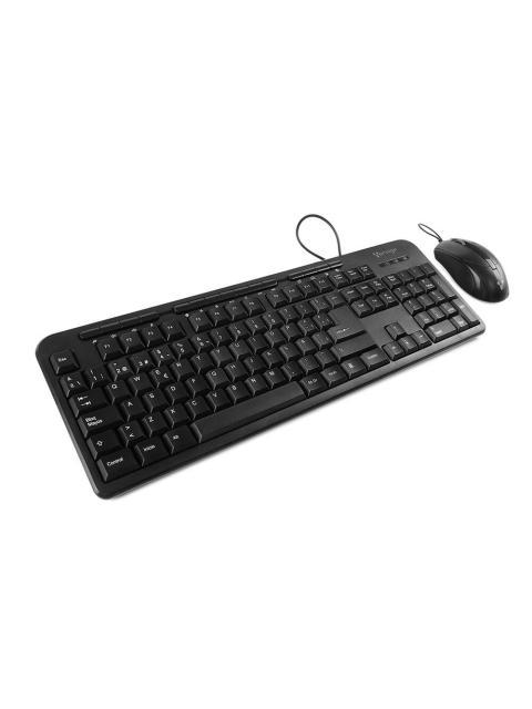KIT DE TECLADO Y MOUSE VORAGO KM-107 ALAMBRICO USB NEGRO (ESPANOL)