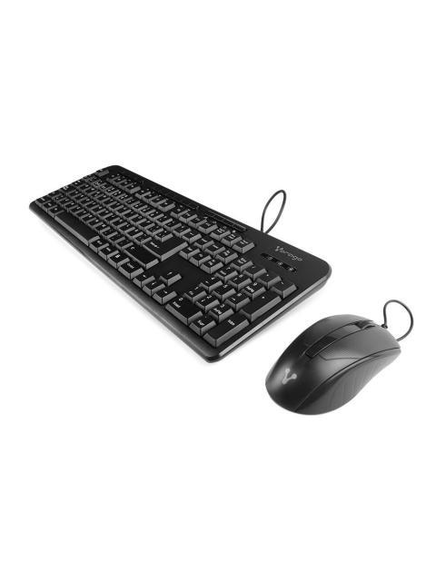 KIT DE TECLADO Y MOUSE VORAGO KM-107 ALAMBRICO USB NEGRO (ESPANOL)