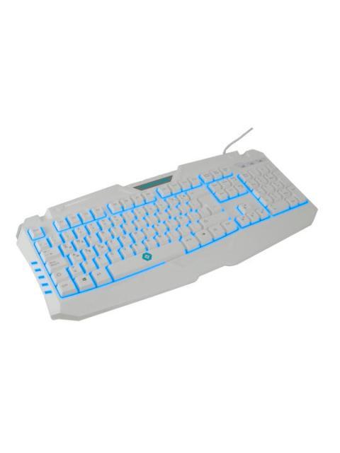 KIT GAMER DE TECLADO-MOUSE-HEADSET-MOUSEPAD AVALANCHE 4 EN 1 ALAMBRICO USB BLANCO (ESPANOL)