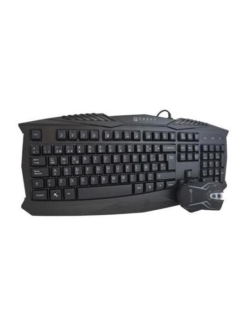 KIT GAMER DE TECLADO Y MOUSE NACEB NA-617 ALAMBRICO USB NEGRO (ESPANOL)