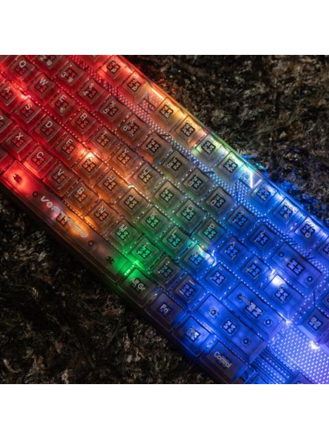 KIT GAMER DE TECLADO Y MOUSE PERFECT CHOICE HELUMO ALAMBRICO USB TRANSPARENTE ESPANOL
