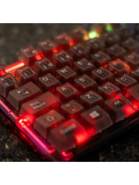 KIT GAMER DE TECLADO Y MOUSE PERFECT CHOICE HELUMO ALAMBRICO USB TRANSPARENTE ESPANOL