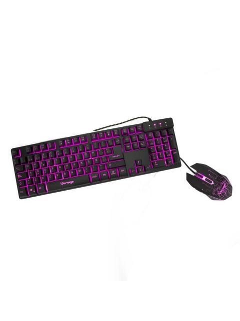 KIT GAMER DE TECLADO Y MOUSE VORAGO KM-500 ALAMBRICO USB NEGRO (ESPANOL)