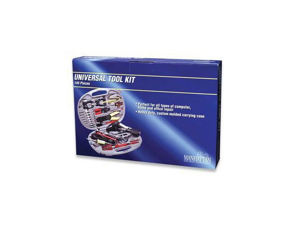 MANHATTAN KIT DE HERRAMIENTAS PARA COMPUTADORAS Y REPARACION EN HOGAR Y OFICINA 145 PIEZAS