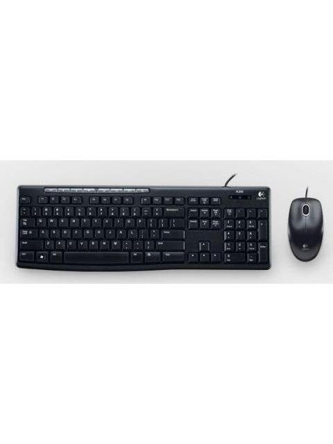 KIT DE TECLADO Y MOUSE LOGITECH MK200 USB NEGRO (ESPANOL)