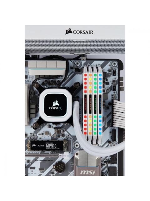 KIT MEMORIA RAM CORSAIR DOMINATOR PLATINUM RGB DDR4 4000MHZ 32GB (4 X 8GB) CL19 XMP BLANCO