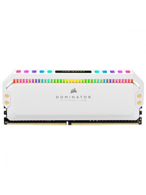 KIT MEMORIA RAM CORSAIR DOMINATOR PLATINUM RGB DDR4 4000MHZ 32GB (4 X 8GB) CL19 XMP BLANCO