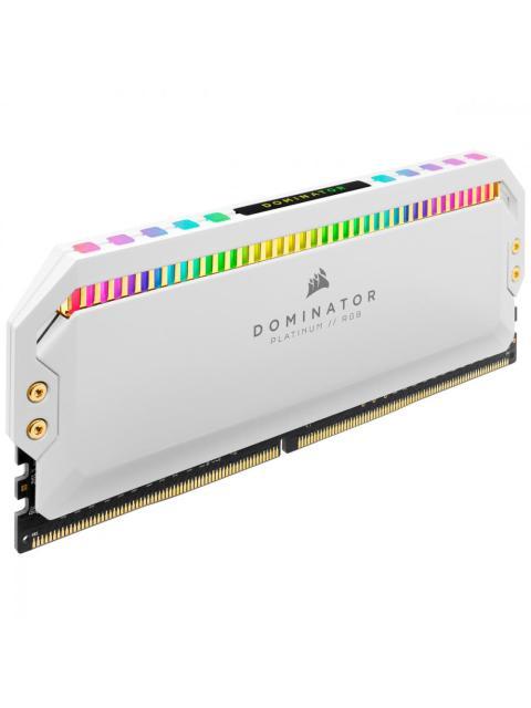 KIT MEMORIA RAM CORSAIR DOMINATOR PLATINUM RGB DDR4 4000MHZ 32GB (4 X 8GB) CL19 XMP BLANCO