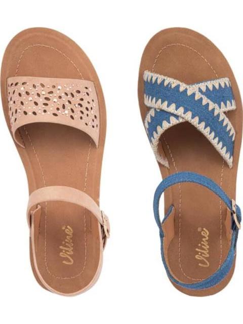 KIT SANDALIAS PLANAS MULTICOLOR VI LINE