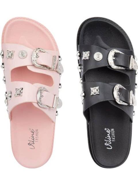 KIT SANDALIAS PLANAS MULTICOLOR VI LINE FASHION