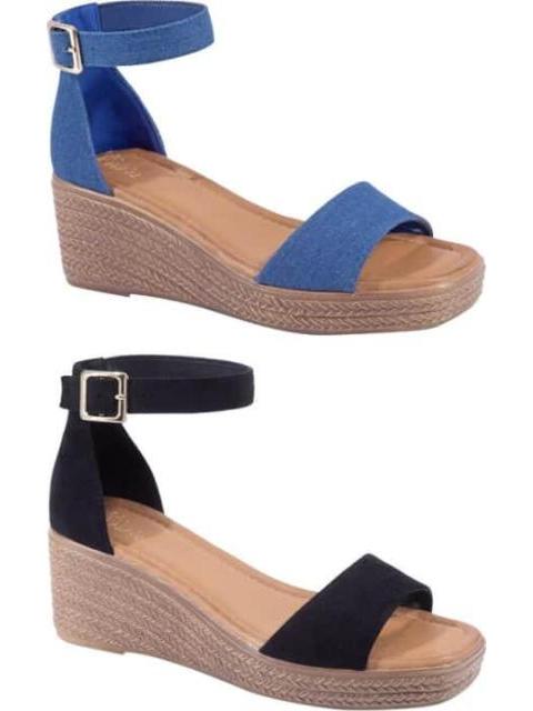 KIT SANDALIAS TACON DE CUÑA MULTICOLOR VI LINE