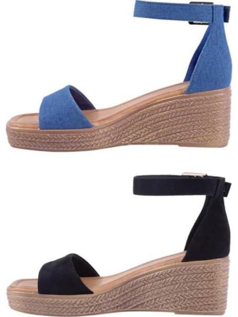KIT SANDALIAS TACON DE CUÑA MULTICOLOR VI LINE
