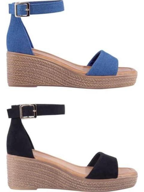 KIT SANDALIAS TACON DE CUÑA MULTICOLOR VI LINE