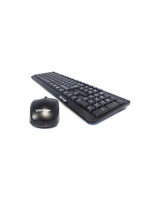 KIT DE TECLADO Y MOUSE VORAGO KM-302 INALAMBRICO USB NEGRO (ESPANOL)