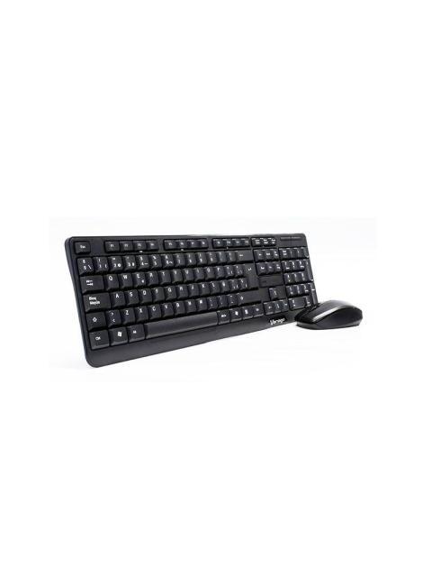 KIT DE TECLADO Y MOUSE VORAGO KM-302 INALAMBRICO USB NEGRO (ESPANOL)