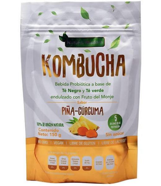 KOMBUCHA PIÑA CURCUMA 150 G NATURAL WISDOM